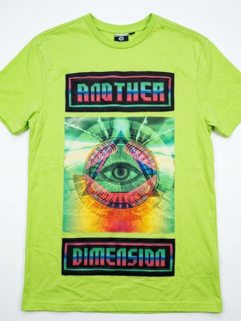 [[Akademiks]] Neon Lime Tee Raised Graphic